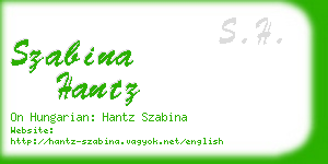 szabina hantz business card